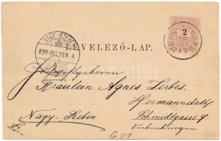 1899 (Vorläufer) Brassó, Kronstadt, Brasov; Landschaft hinter der Graft mit dem weissen Thurm / Árok...