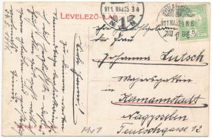 1911 Gyulafehérvár, Alba Iulia, Karlsburg; Cs. és kir. 31. gyalogezred teniszpályája. Petri F. W. ki...