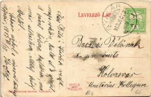 1913 Topánfalva, Topersdorf, Campeni; Főszolgabírói hivatal. Csiky Testvérek kiadása / court (ázott ...