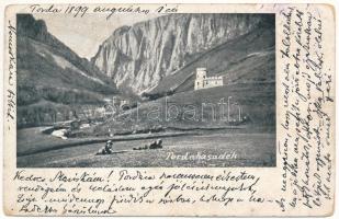 1899 (Vorläufer) Tordai-hasadék, Cheile Turzii, Turda; IV. Balek vár / cetatea / castle (Rb)