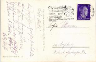 1943 Garmisch-Partenkirchen, Riessersee Wintersportplatz / Winter sport, ice hockey, ice skating + &...