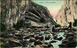 Tordai-hasadék, Cheile Turzii, Torda, Turda; Füssy József kiadása / gorge (fl)