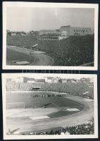 Ausztria-Magyarország (1:6) mérkőzés a Népstadionban, 2 db fotó, 6×9 cm