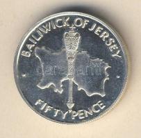 Jersey 1972. 50p Ag "II. Erzsébet királynő ezüstlakodalma" T:P