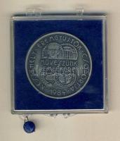 1984. "Képíró Zoltán-Keszthely" ffém emlékérem T:1 Eredeti ÁPV tokban (sérült)!