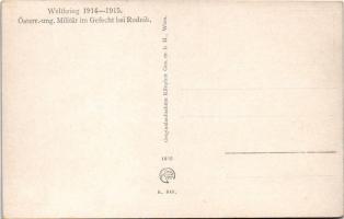Weltkrieg 1914-1915 - Österr.-ung. Militär im Gefecht bei Rudnik / WWI K.u.k. military art. Kilophot...