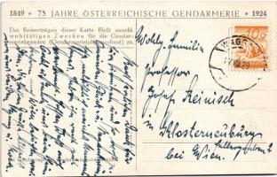 1929 K.k. Gendarmerie im Weltkriege 1914-1918. 75 Jahre Österreichische Gendarmerie 1849-1924. / 75 ...