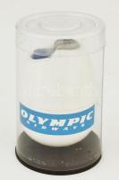 Olympic Airways megszűnt légitársaság öngyújtója, dísztokban, m: 9 cm