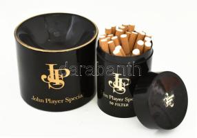 John Player cigaretták, díszdobozban + hozzá tartozó porcelán hamuzó, jelzéssel, jó állapotban