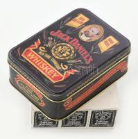 2 üveg Jack Daniels whiskey, 50 ml, fém díszdobozban, hozzá tartozó jegyzettömbbel, bontatlan