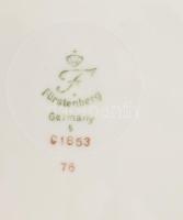 Fürstenberg 3 részes reggeliző szett, jelzett, hibátlan, d: 19,5 cm