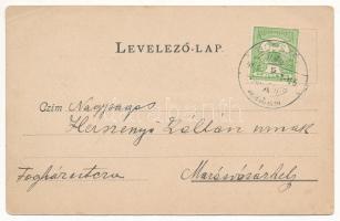 1915 Székpatak, Secu (Maroshévíz, Toplita); Borszéki út részlete / road to Borsec (EB)