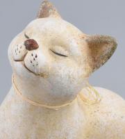 2 darab macska szobor, jelzés nélkül, hibátlan, m: 23 cm