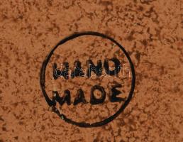 Görög stílusú historizáló krétai kerámia kétfüles váza, hibátlan, m: 28 cm