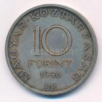1948. 10Ft Ag "Széchenyi" T:AU,XF patina Adamo EM2