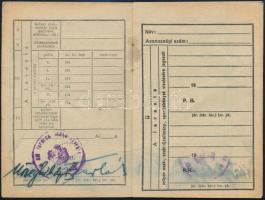 Levente igazolvány, ábrahámhegyi lakosú személy salföldi leventecsapat tagja, bejegyzések nélkül