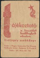 1947 Tájékoztató a hazatért hadifoglyok részére. Hadifogoly zsebkönyv. Bp., MKP.