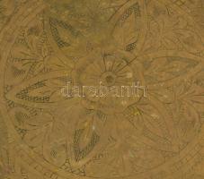 Nagy méretű réz tálca. Vésett, nagy méretű 43 cm