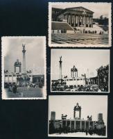 1938 Budapest, Eucharisztikus Kongresszus, 4 db fotó, 6,5×8,5 cm