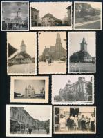 cca 1930-1940 Erdélyi fényképek (Beszterce, Nagyvárad, Kolozsvár, Arad, Marosvásárhely, Gernyeszeg, Brassó, Kézdivásárhely, stb.)
