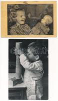 11 db MODERN + 1 db régi motívumlap: gyerek és játékok / 11 modern + 1 pre-1945 motive cards: childr...