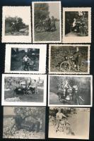 cca 1930-1950 68 db különböző motorokat ábrázoló fotó, vegyes méretben