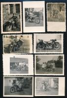 cca 1930-1950 68 db különböző motorokat ábrázoló fotó, vegyes méretben