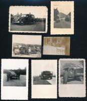 cca 1920-1950 23 db fénykép különféle autókról, vegyes méretben