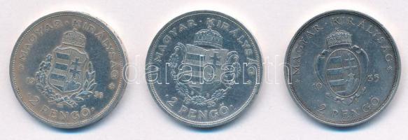 1935. 2P Ag "Pázmány" + 1935. 2P Ag "Rákóczi" + 1936. 2P Ag "Liszt Ferenc&q...