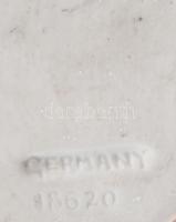 2 darab antik szenteltvíztartó, egyik jelzéssel. Kopással, m: 9-15 cm