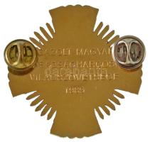 1989. "Igazolt Magyar Szabadságharcosok Világszövetsége 1989" aranyozott, zománcozott fém ...