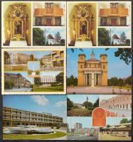 Kb. 100 db MODERN postatiszta magyar város képeslap + 1 leporello / Cca. 100 modern unused Hungarian town-view postcards + 1 leporello