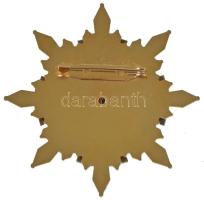 ~1990-2000. "Igazolt Magyar Szabadságharcos Szövetség Érdemcsillag" aranyozott, zománcozot...