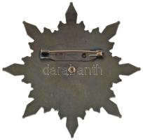 ~1990-2000. "Október 23 Hűség Érdemrend Csillaga" ezüstözött, festett kitüntetés dísztokba...