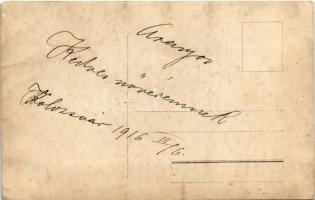 1916 Kolozsvár, Cluj; A Kolozsvári Gyorsíró Társaság az egyetem mulatójában / Shorthand Society in t...