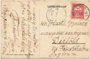 1917 Nagyzsám, Grossscham, Sama, Jamu Mare; Római katolikus templom, utca, üzlet. Weisz Jakab kiadás...