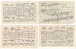 1935. "34. Magyar Királyi Osztálysorsjáték" sorsjegy vízjeles papíron, bélyegzéssel (4xklf...