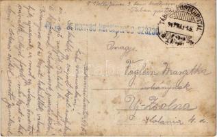 1917 Bukovinai harctér, kerékpáros katonák bicikli pucolás közben / WWI Austro-Hungarian military cy...