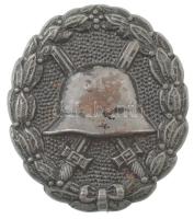 Német Birodalom 1918. "Sebesülési jelvény fekete fokozata" Fe kitüntetés függőleges tűvel (44x39mm) T:XF rozsda  German Empire 1918. "Wound Badge, black" Fe badge with vertical pin (44x39mm) C:XF rust