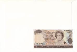 Új-Zéland 1985-1989. 1$ borítékban, alkalmi bélyeggel és bélyegzéssel T:UNC
New Zealand 1985-1989. ...