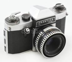 Praktica PL noval fényképezőgép, Carl Zeiss Tessar 2,8/50 objektívvel, tokjában