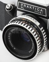 Praktica PL noval fényképezőgép, Carl Zeiss Tessar 2,8/50 objektívvel, tokjában