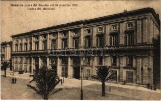 Messina, prima del disastro del 28 dicembre 1908. Piazza del Municipio / town hall square before the earthquake. Micali Santi (fl)