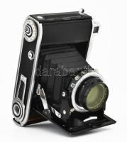 Voigtlander Bessa 46 fényképezőgép, Voigtlander Heliar 1:3.5 objektívvel, sérült bőr tokban