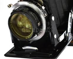 Voigtlander Bessa 46 fényképezőgép, Voigtlander Heliar 1:3.5 objektívvel, sérült bőr tokban