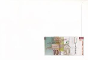 Szlovénia 1992. 10T borítékban, alkalmi bélyeggel és bélyegzéssel T:UNC
Slovenia 1992. 10 Tolarjev ...