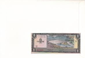 Salvador 1982. 1C felbélyegzett borítékban, alkalmi bélyegzéssel T:UNC 
Salvador 1982. 1 Colón in e...
