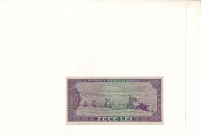 Románia 1966. 10L felbélyegzett borítékban, bélyegzéssel T:UNC
Romania 1966. 10 Lei in envelope wit...