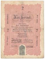 1848. 2Ft "Kossuth bankó" T:F,VG Adamo G105