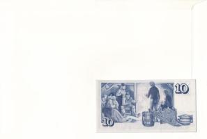 Izland 1961. 10K borítékban bélyeggel, bélyegzéssel T:UNC Iceland 1961. 10 Kronur in envelope with s...